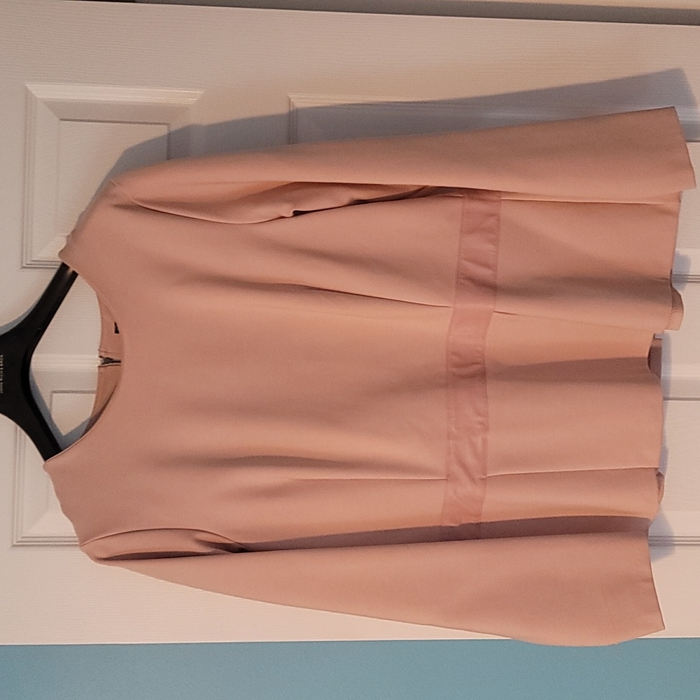 Pink peplum shirt 2x